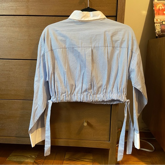 Zara cropped tailored button down shirt - Picture 5 of 5